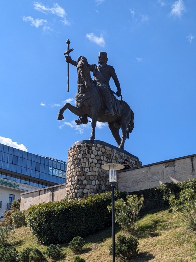 Statue of King Erekle (Heraclius) II in Telavi, Georgia.