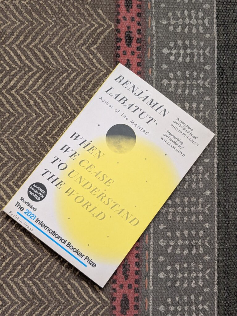 When we cease to understand the world