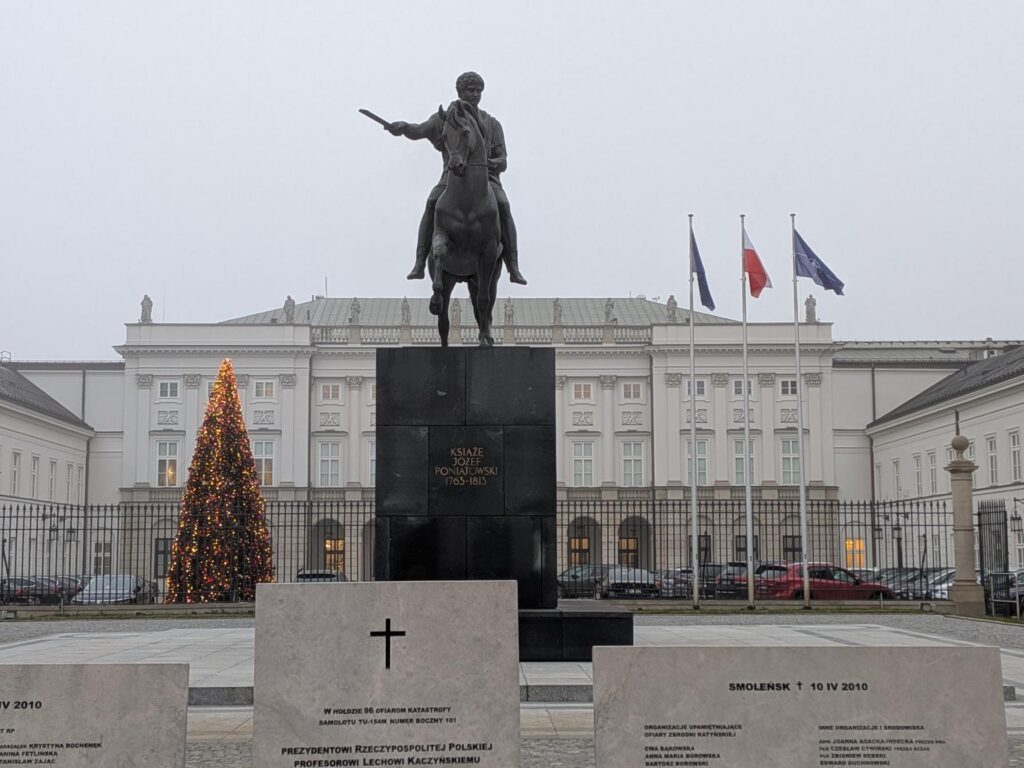 Prince Józef Poniatowski Monument Presidential Palace Warsaw