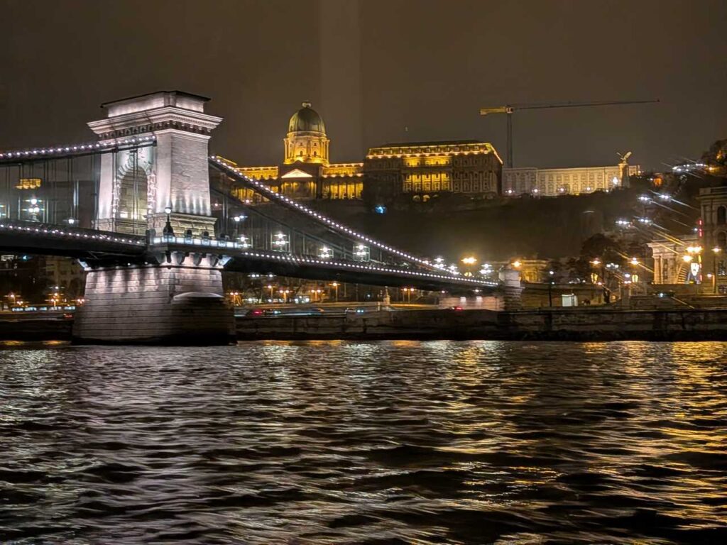 Széchenyi Chain Bridge with the Buda Castle in the background