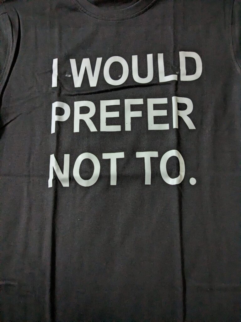 I would prefer not to